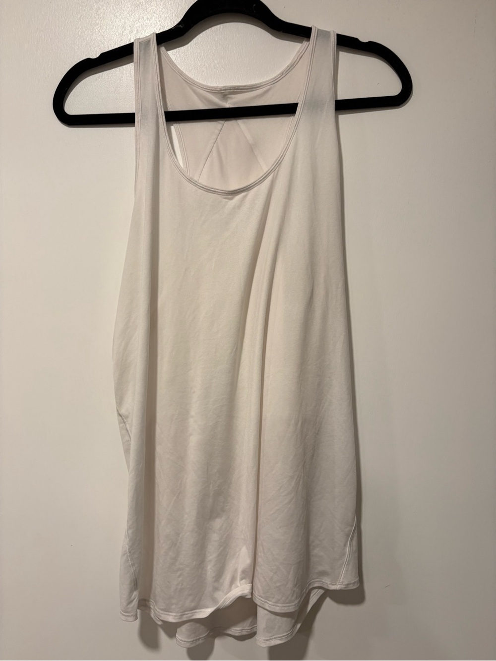 Lululemon Women's White Racerback Tank Top - Classic Lightweight Workout Top